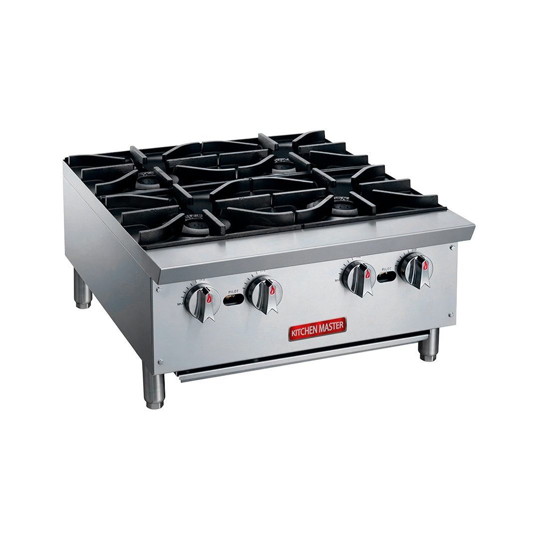 Cocina a gas de sobremesa de 4 quemadores