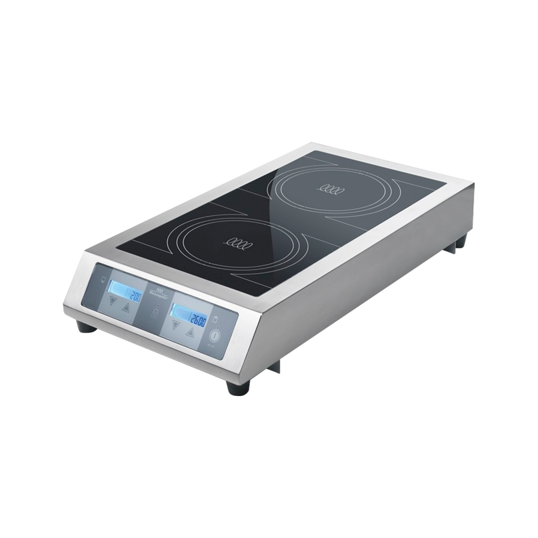 Cocina de inducción de 2 zonas de sobremesa