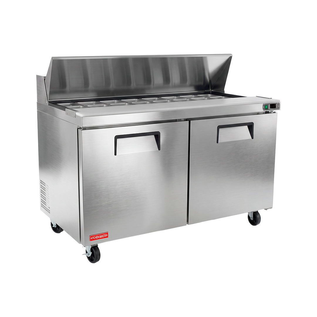 Mesa ensaladera de 2 puertas sólidas