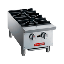 Cocina a gas de sobremesa de 2 quemadores