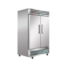 Congelador vertical de 2 puertas sólidas
