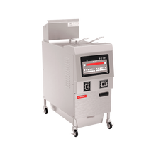 Freidora a gas con sistema de filtración automática