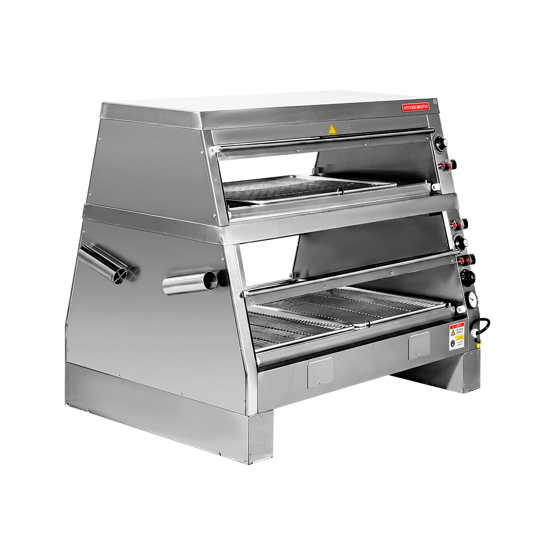 Vitrina de mantenimiento caliente de 2 niveles de sobremesa