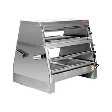 Vitrina de mantenimiento caliente de 2 niveles de sobremesa