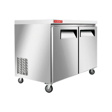Mesa congeladora de 2 puertas sólidas