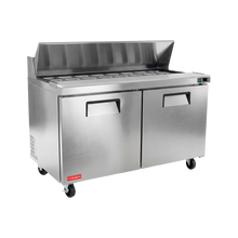 Mesa ensaladera de 2 puertas sólidas