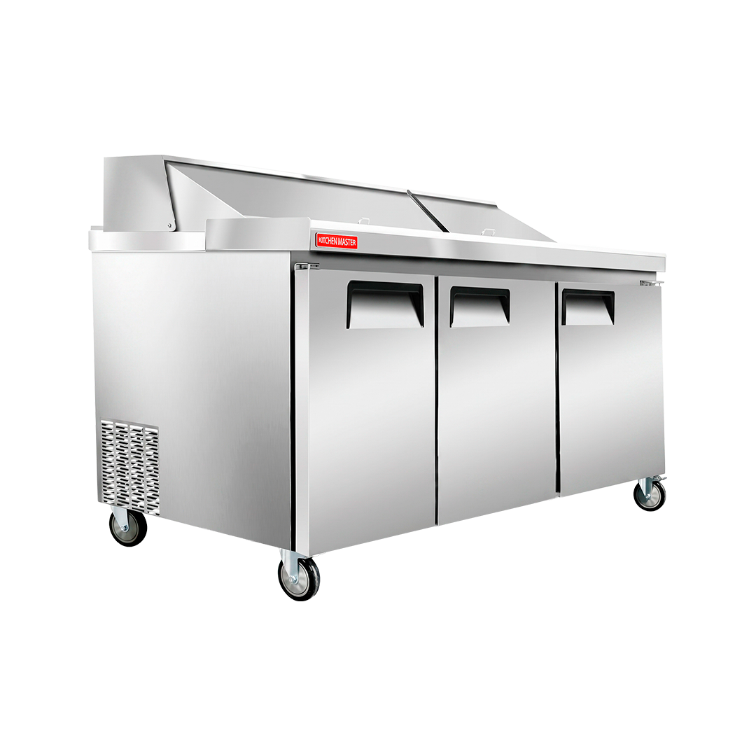 Mesa ensaladera de 3 puertas sólidas