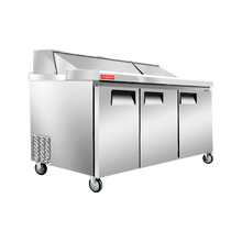 Mesa ensaladera de 3 puertas sólidas