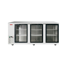 Mesa refrigerada contrabarra de 3 puertas