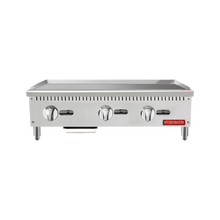 Plancha freidora a gas de sobremesa de 36" con termostato