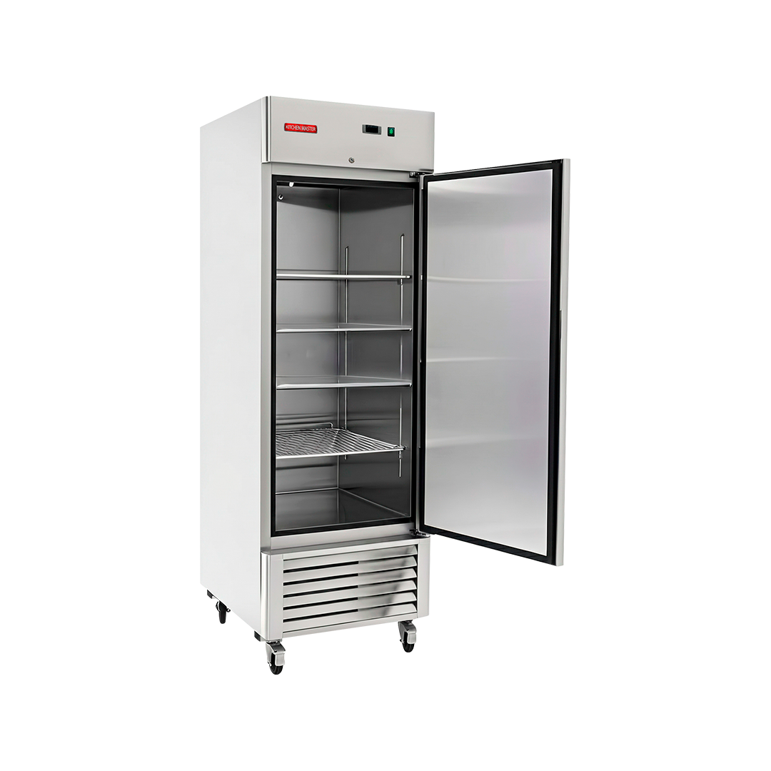 Refrigerador vertical de 1 puerta de vidrio