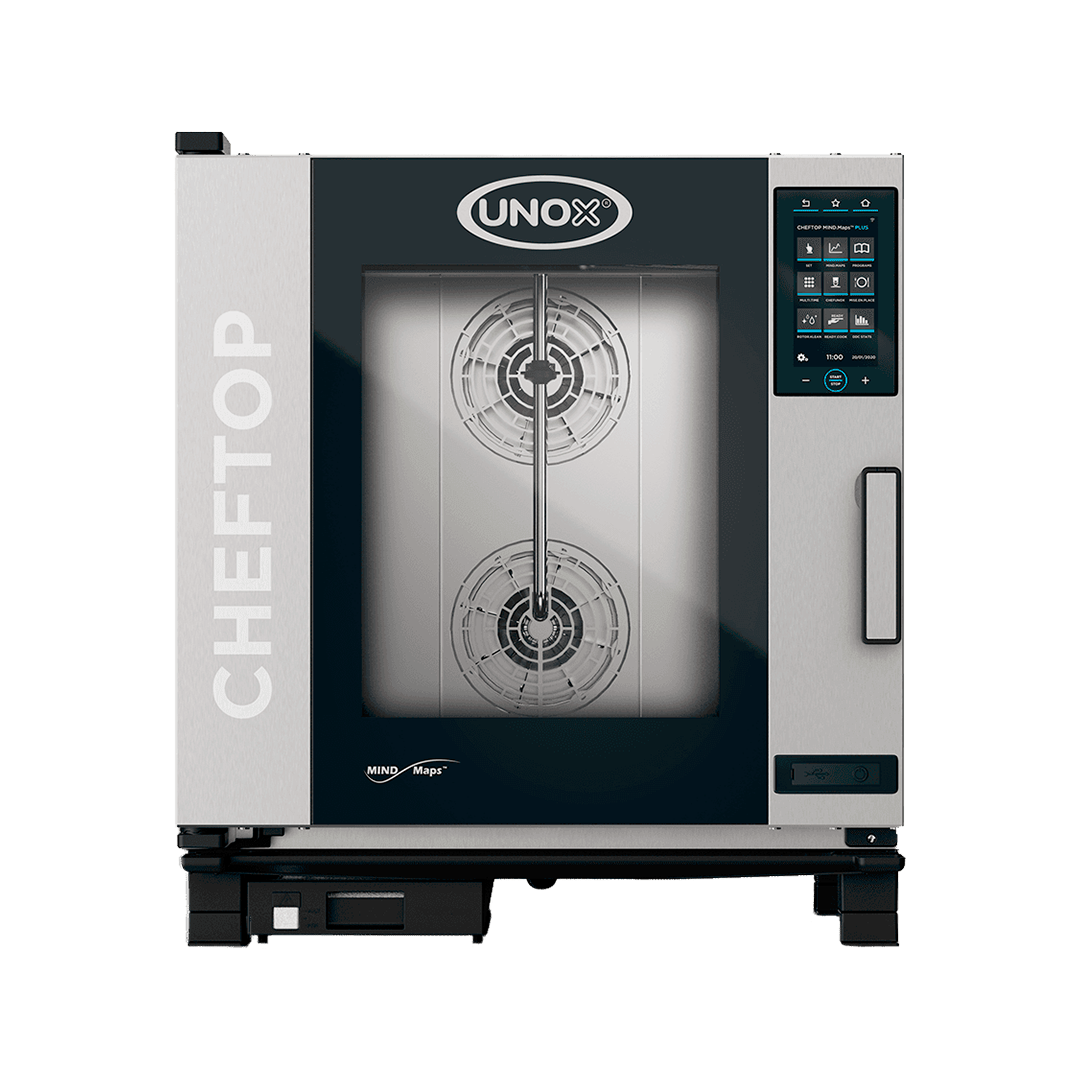 Horno combinado a gas de 7 bandejas GN 1/1 - UNOX